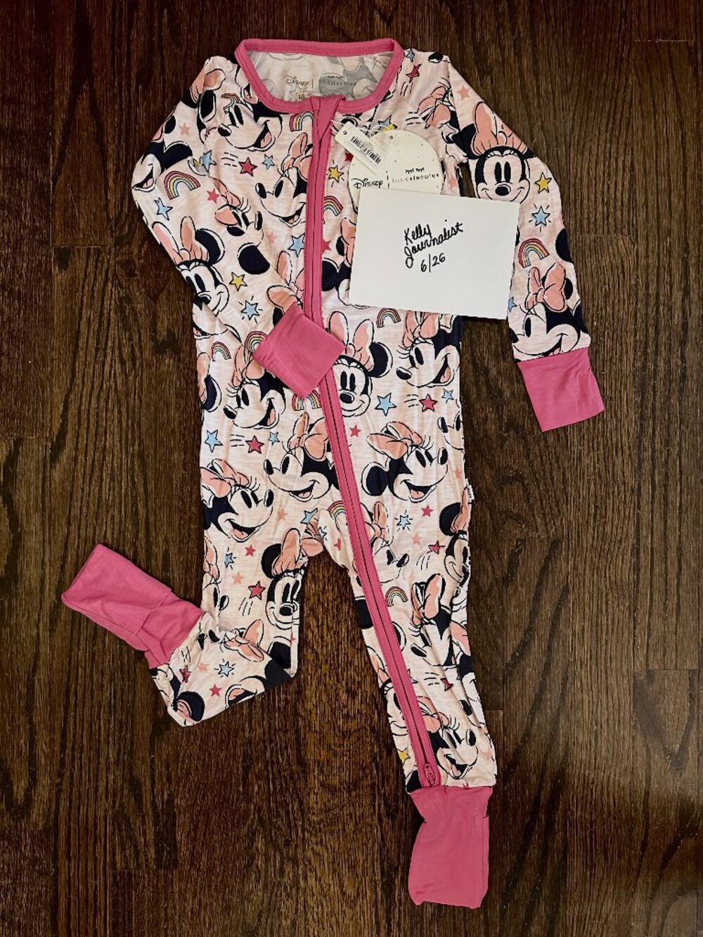 NWT - 18-24 mo Little Sleepies Disney Minnie Forever Bamboo Viscose Zippy
